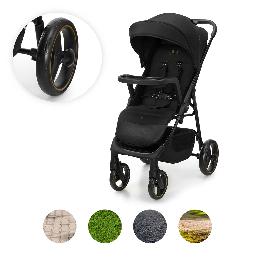 KINDERKRAFT Sport babakocsi Trig 3 Tray Onyx Black