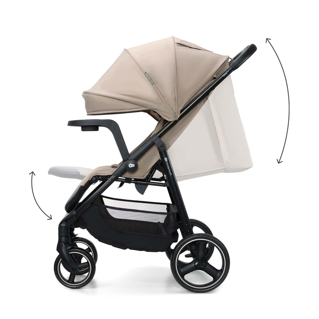 KINDERKRAFT Sport babakocsi Trig 3 Tray Stone Beige