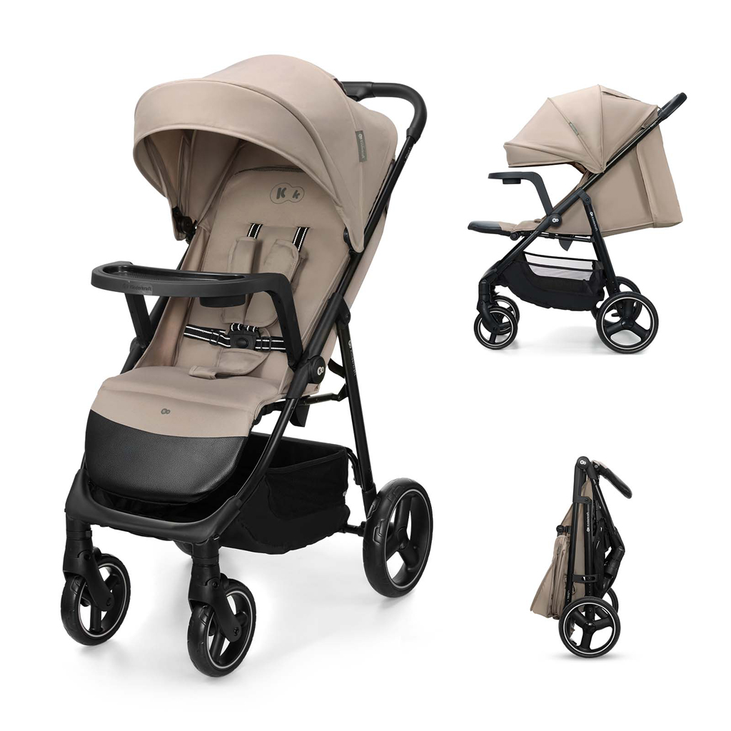 KINDERKRAFT Sport babakocsi Trig 3 Tray Stone Beige