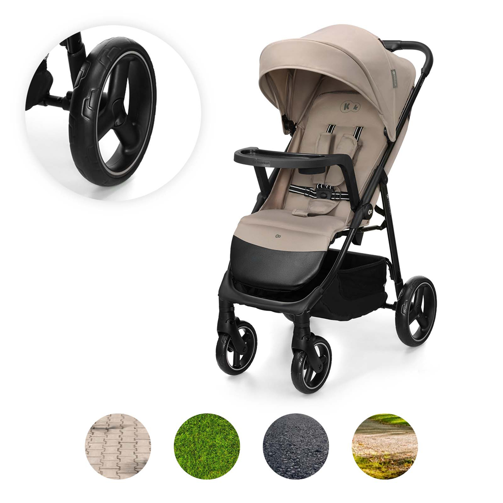 KINDERKRAFT Sport babakocsi Trig 3 Tray Stone Beige