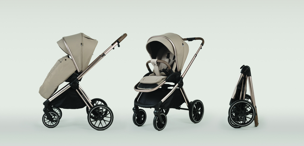 ADAMEX Kočík kombinovaný Bianco 13 Chocolate Brown