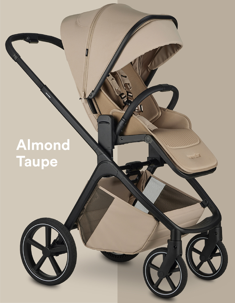 EASYWALKER Kombinált babakocsi Zoey Almond Taupe + CBX By CYBEX Aton B2 i-Size + bázis