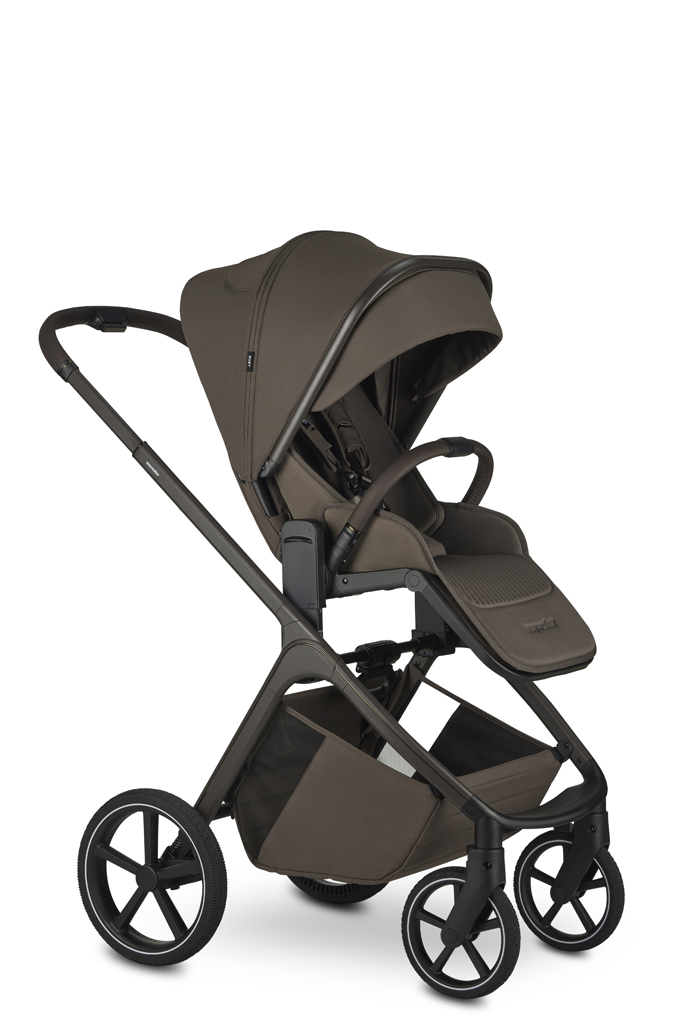 EASYWALKER Kombinált babakocsi Zoey Chestnut Brown + CBX By CYBEX Aton B2 i-Size + bázis