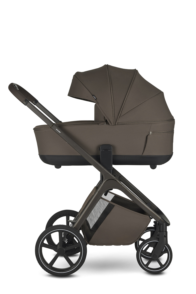 EASYWALKER Kombinált babakocsi Zoey Chestnut Brown + CBX By CYBEX Aton B2 i-Size + bázis