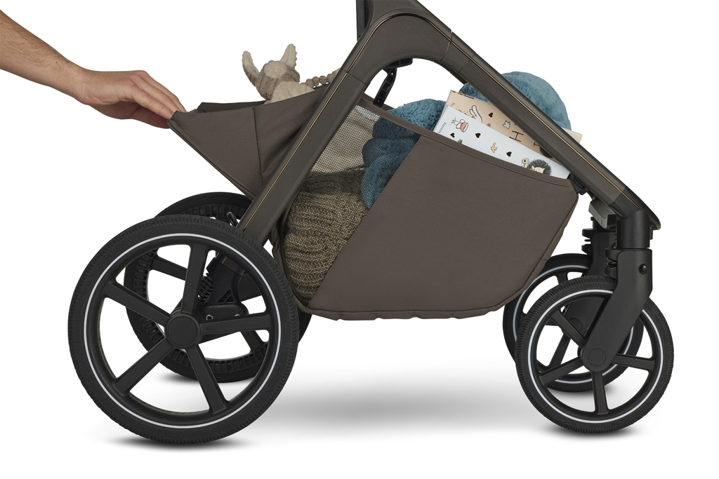 EASYWALKER Kombinált babakocsi Zoey Chestnut Brown + CBX By CYBEX Aton B2 i-Size + bázis