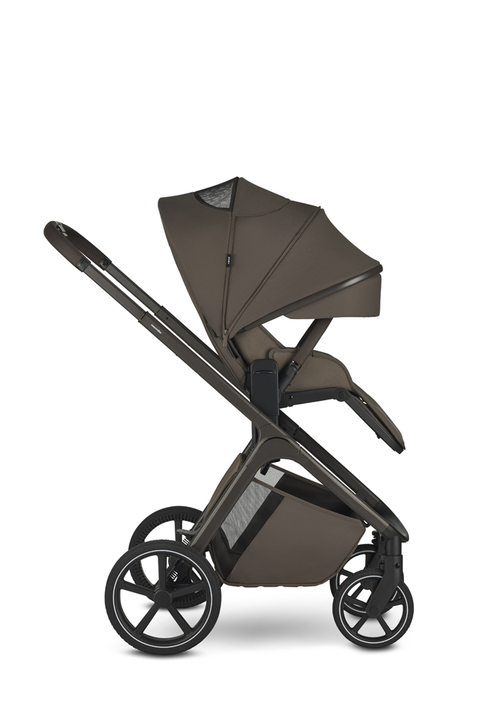 EASYWALKER Kombinált babakocsi Zoey Chestnut Brown + CBX By CYBEX Aton B2 i-Size + bázis
