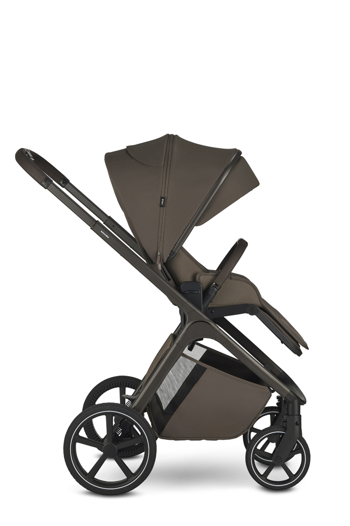 EASYWALKER Kombinált babakocsi Zoey Chestnut Brown + CBX By CYBEX Aton B2 i-Size + bázis