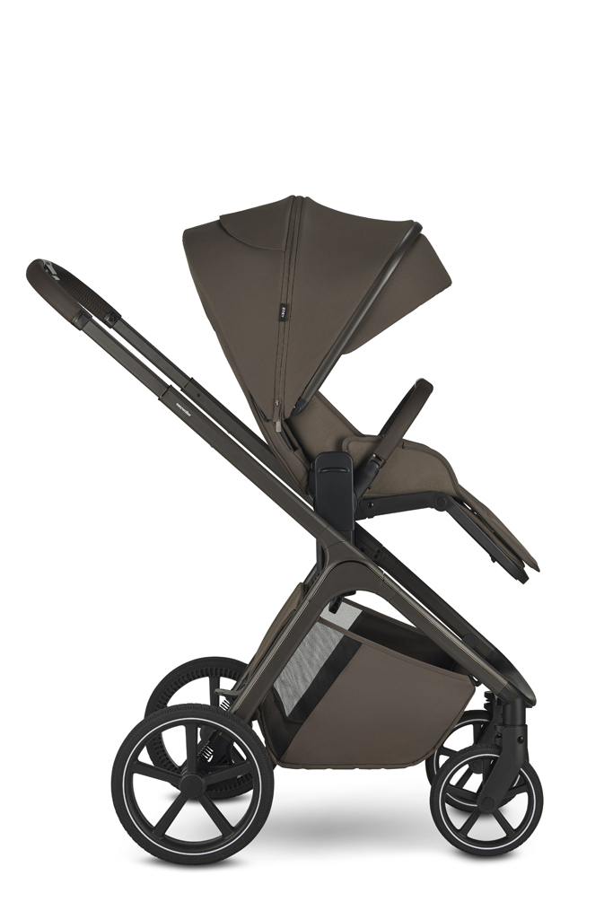 EASYWALKER Kombinált babakocsi Zoey Chestnut Brown + CBX By CYBEX Aton B2 i-Size + bázis