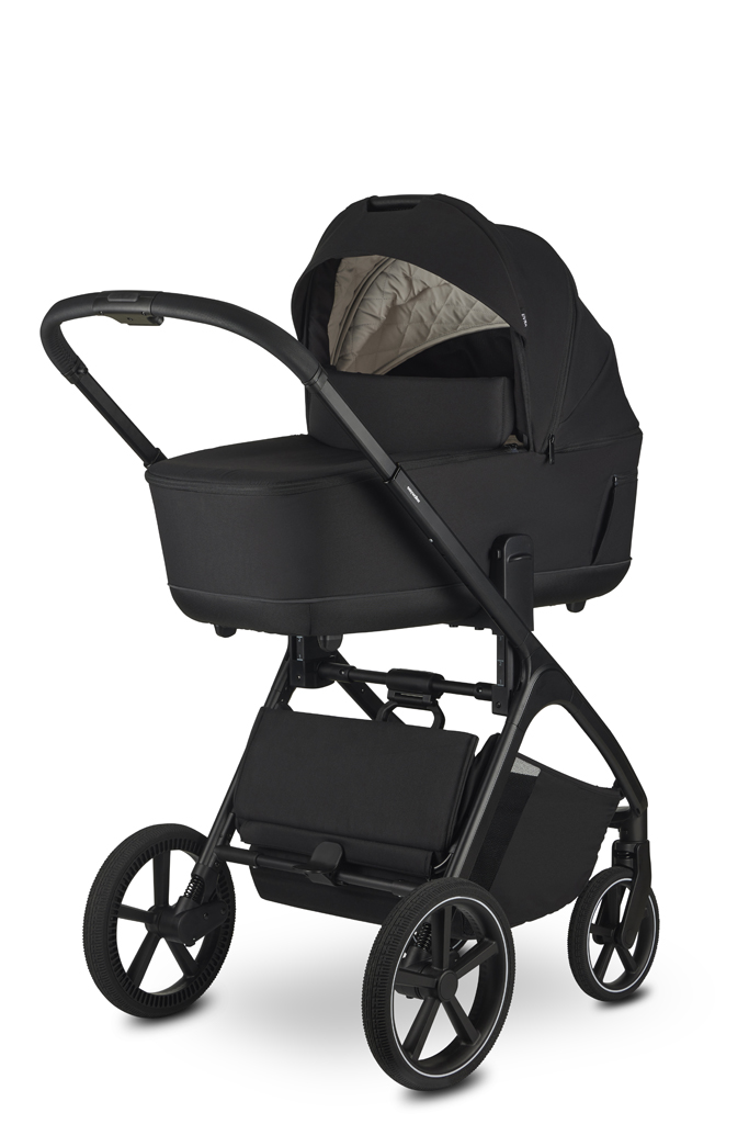 EASYWALKER Kombinált babakocsi Zoey Pure Black + CBX By CYBEX Aton B2 i-Size + bázis