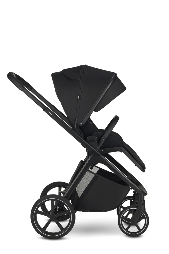 EASYWALKER Kombinált babakocsi Zoey Pure Black + CBX By CYBEX Aton B2 i-Size + bázis