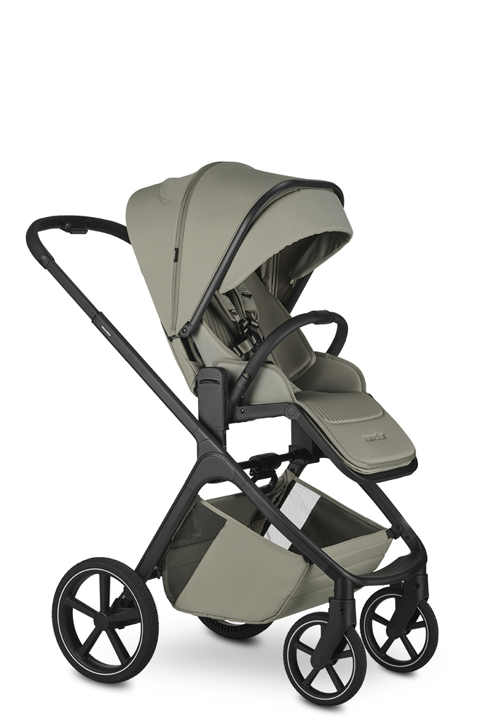 EASYWALKER Kombinált babakocsi Zoey Sage Green + CBX By CYBEX Aton B2 i-Size + bázis