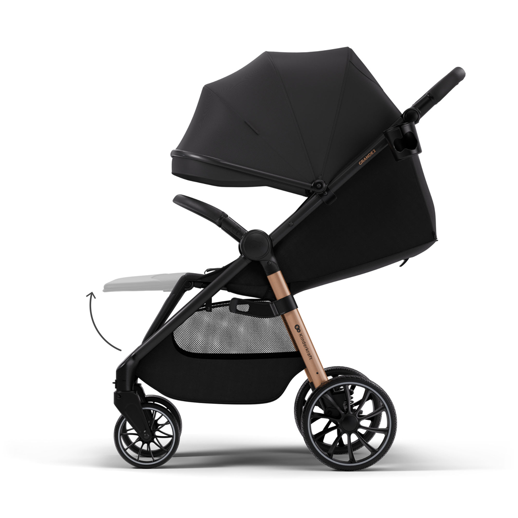 KINDERKRAFT Sport babakocsi Grande 2 Midnight Black