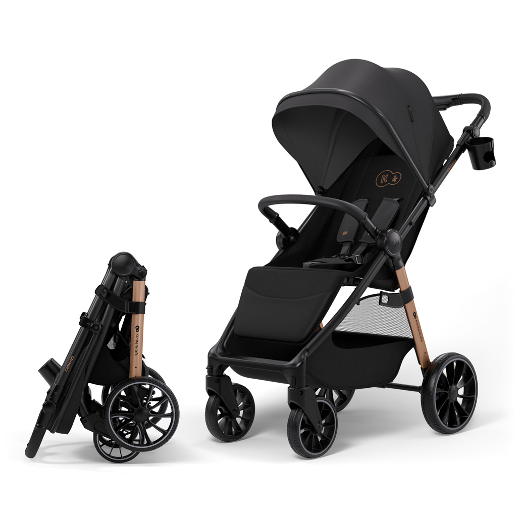 KINDERKRAFT Sport babakocsi Grande 2 Midnight Black