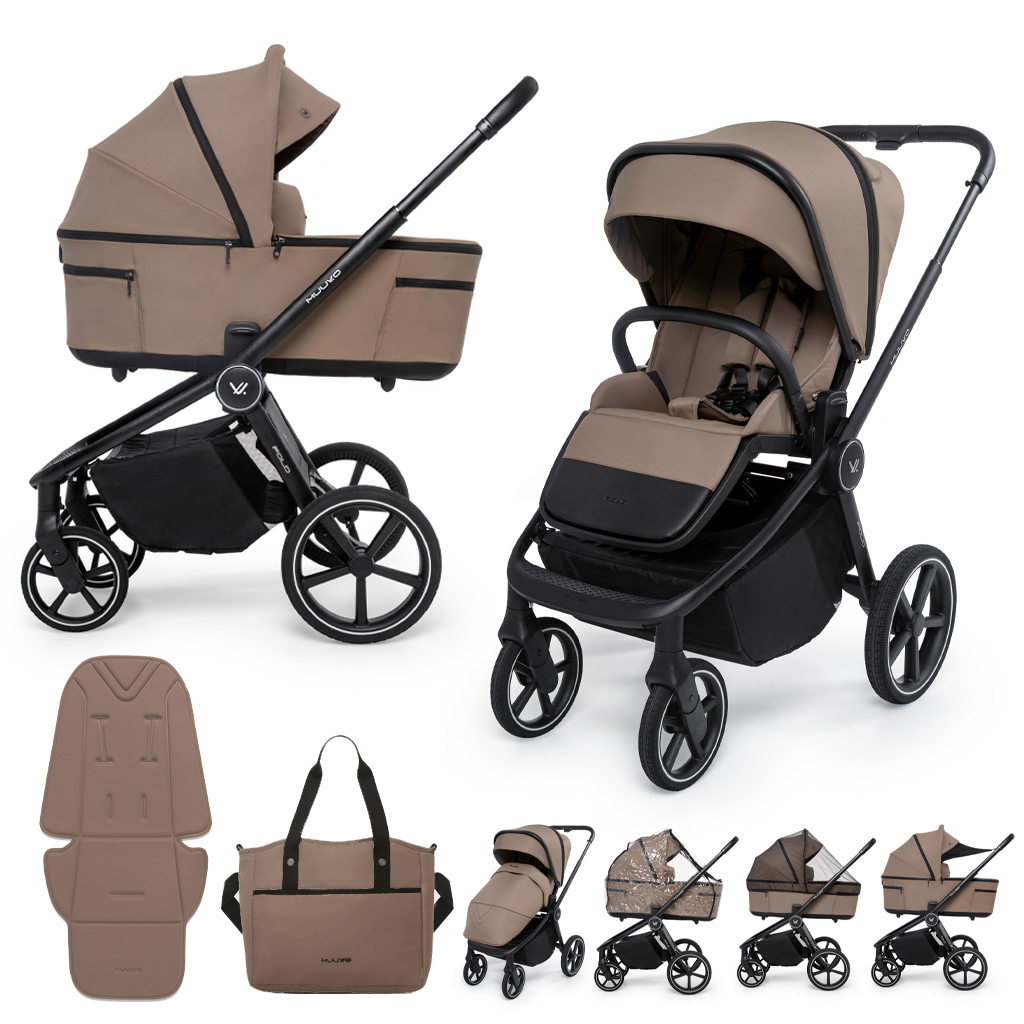 MUUVO Kombinált babakocsi 2in1 Fold Mokka