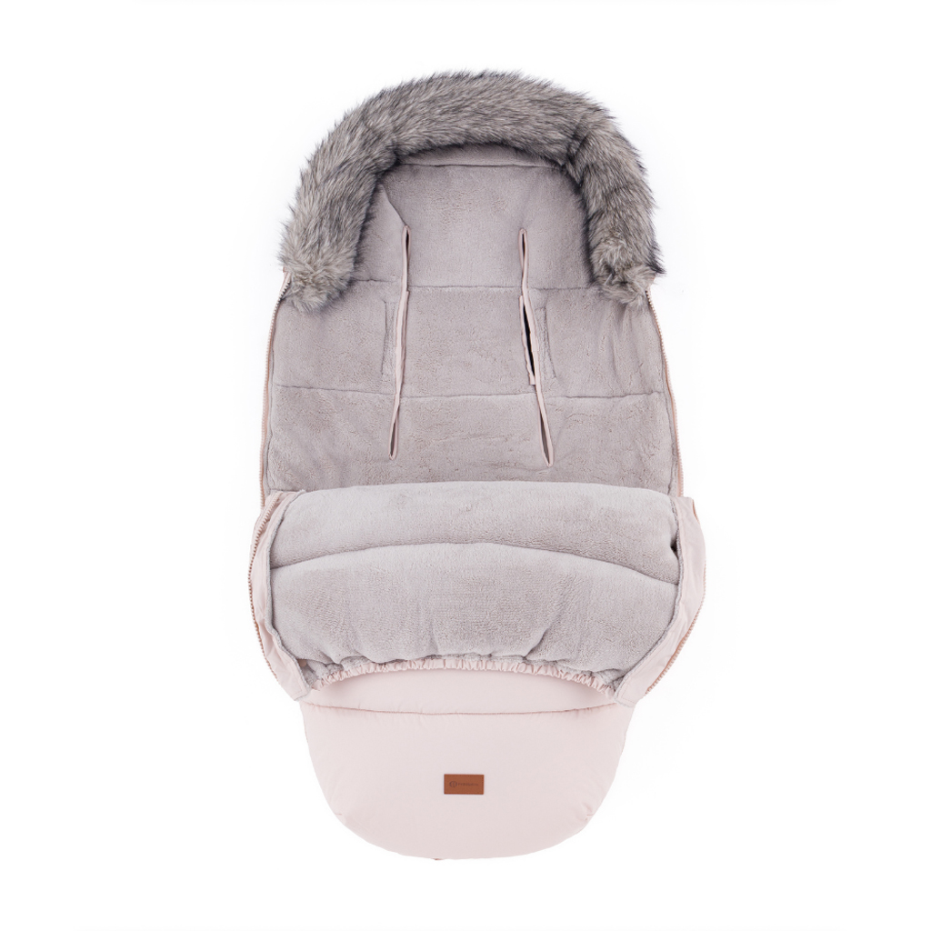 PETITE&amp;MARS Comfy 4v1 téli bundazsák szett + babakocsi kézmelegítő Fjora Rose Petal