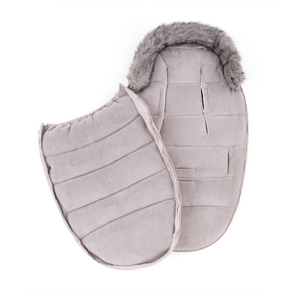 PETITE&amp;amp;amp;amp;MARS Comfy 4v1 téli bundazsák szett + babakocsi kézmelegítő Fjora Rose Petal