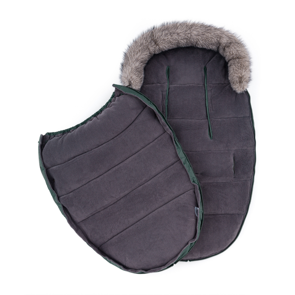PETITE&amp;amp;MARS Comfy 4v1 téli bundazsák szett + babakocsi kézmelegítő Fjora Veritable Khaki
