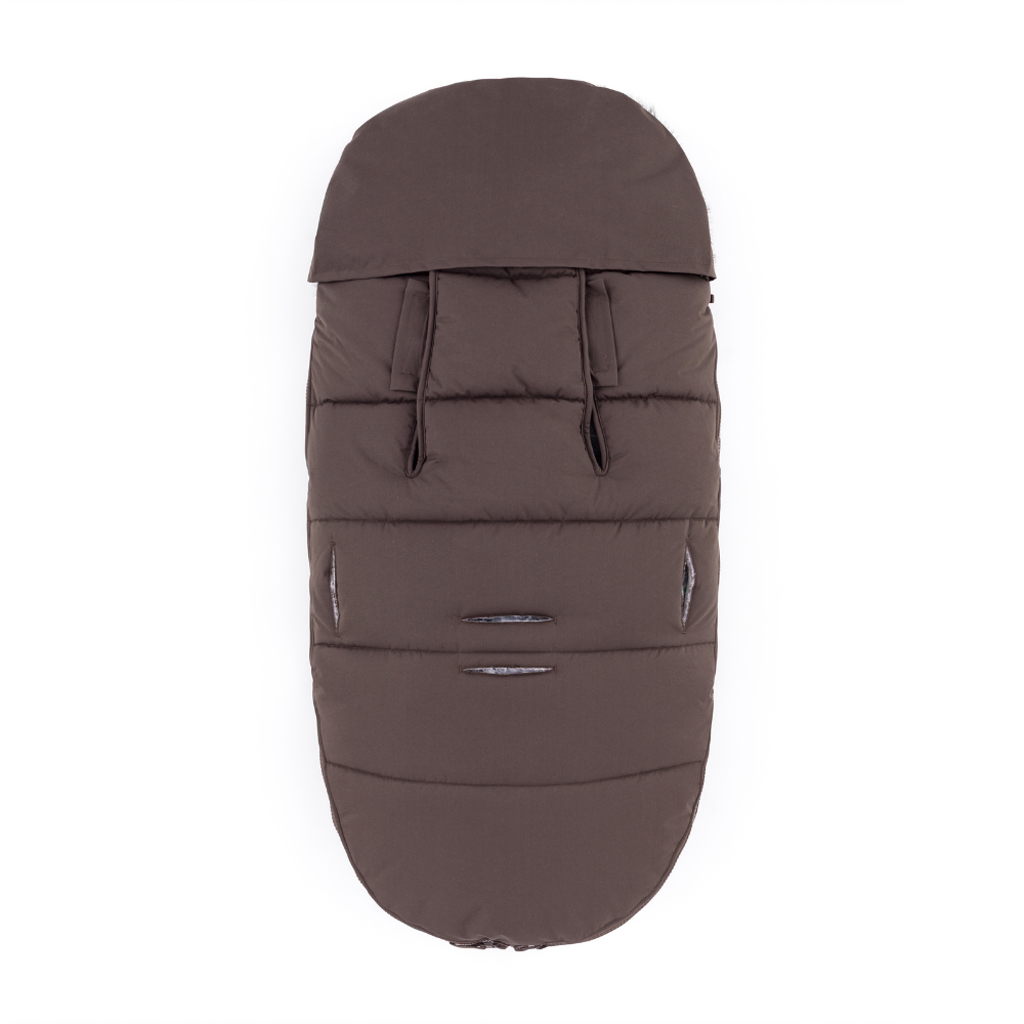 PETITE&amp;amp;amp;amp;amp;amp;MARS Comfy 4v1 téli bundazsák szett + babakocsi kézmelegítő Furry Rich Brown