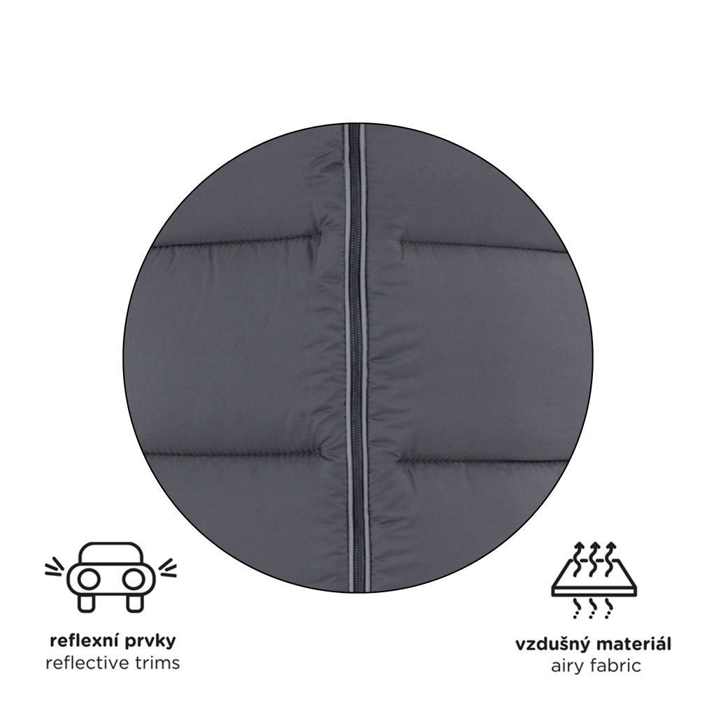 PETITE&amp;amp;amp;amp;amp;amp;amp;amp;MARS Téli szett Jibot 3in1 bundazsák + kézmelegítő kesztyű babakocsira Jasie Dark Walnut
