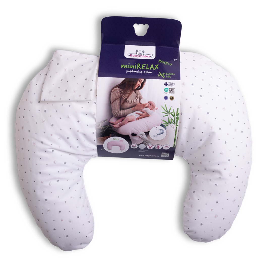 BABYMATEX Szoptatós párna miniRelax Jersey 150cm Csillagok