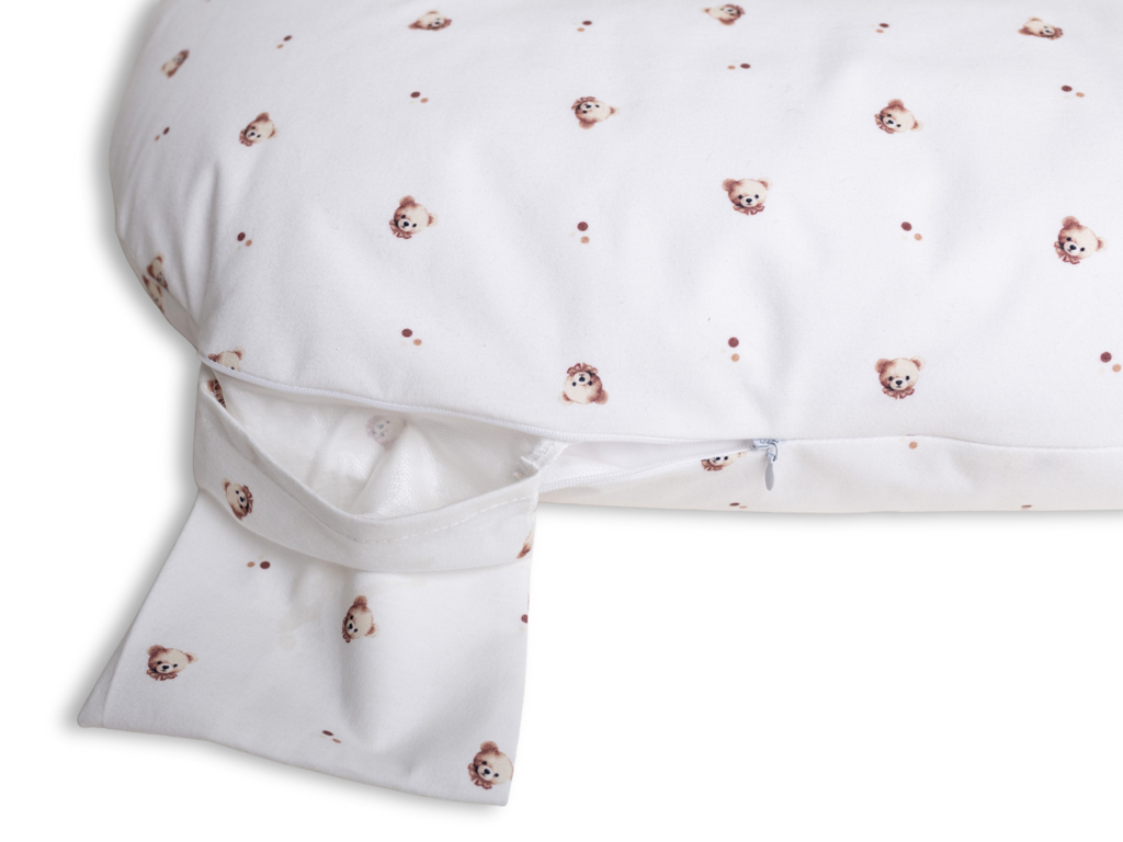 BABYMATEX Szoptatós párna miniRelax Jersey 150cm mackó