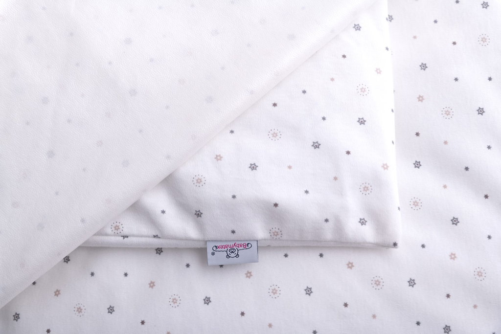 BABYMATEX Vízálló Jersey Ágyneműhuzat 100x135cm, 40x60cm Csillagok