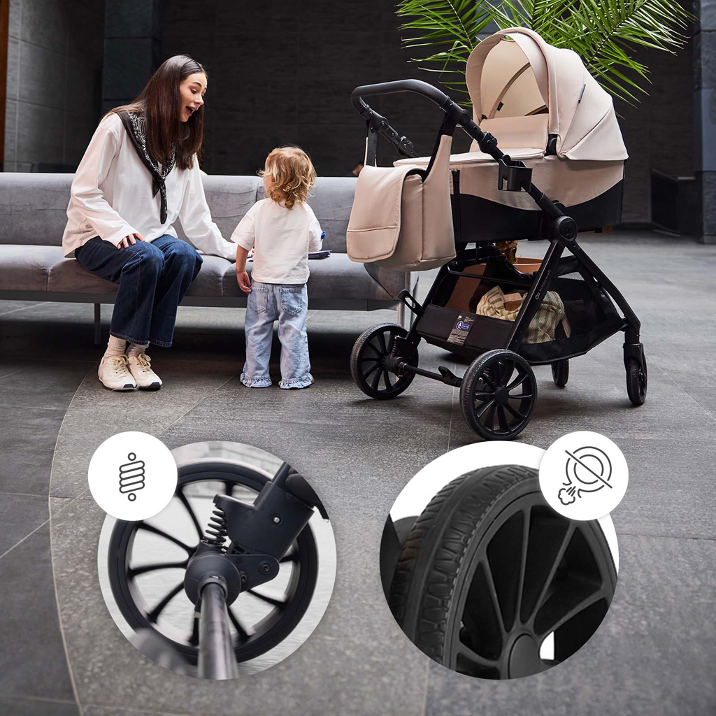 KINDERKRAFT Kočárek kombinovaný Vesto 2 3v1 Beige