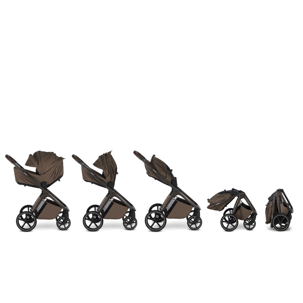 EASYWALKER Kombinált babakocsi Zoey Go Pure Black