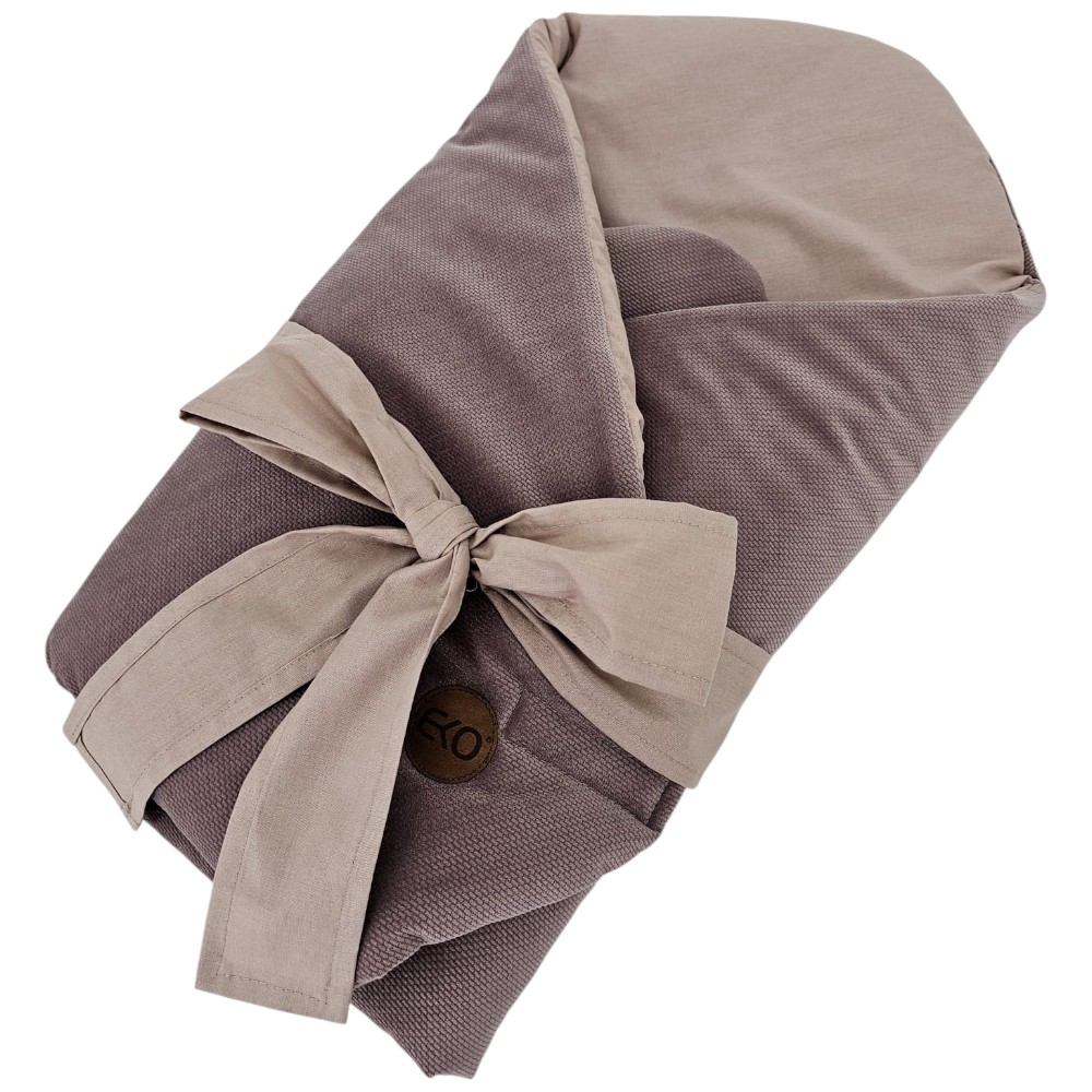 EKO Pamut pólya bársony kivehető kókuszos betéttel és masnival Dark Pink 75x75cm