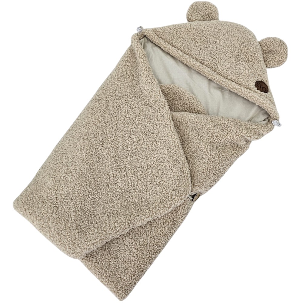 ECO Autósüléshuzat buklé pamuttal Light Beige 110x100cm