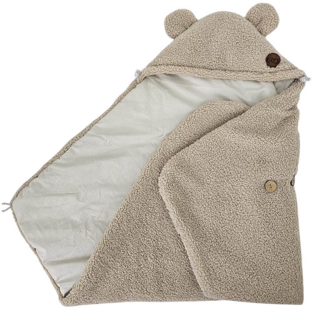 ECO Autósüléshuzat buklé pamuttal Light Beige 110x100cm