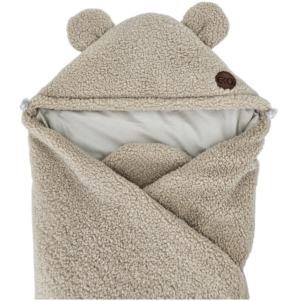 ECO Autósüléshuzat buklé pamuttal Light Beige 110x100cm