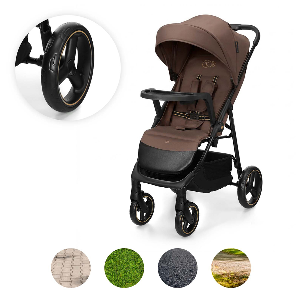 KINDERKRAFT Sport babakocsi Trig 3 Tray Velvet Mocca