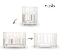 Espiro Oasis Fa 3in1 kiságy + 2db. matraccal