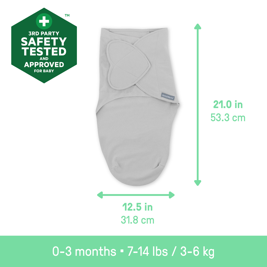 INGENUITY SwaddleMe™ kagyló pamut 1 db 0-3 hónapos Monogram Collection™ Safari pólya, 3 db