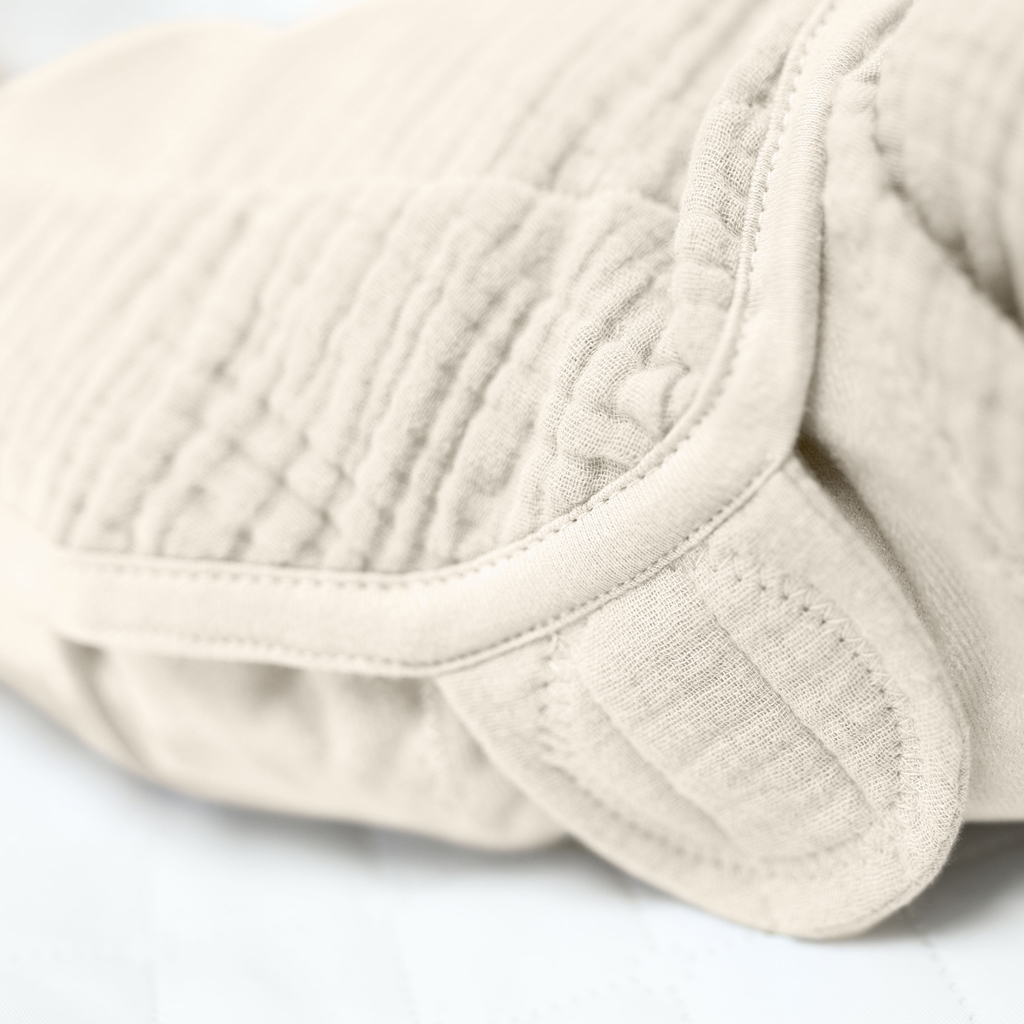 INGENUITY SwaddleMe™ muszlin pólya 1 db 0-3 hónapos kortól Cream/Cashew, 2 db