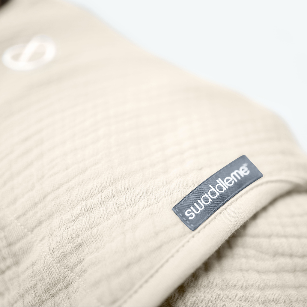INGENUITY SwaddleMe™ muszlin pólya 1 db 0-3 hónapos kortól Cream/Cashew, 2 db