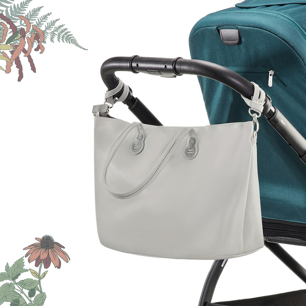KINDERKRAFT Pelenkázótáska Treasurebag Dark Grey