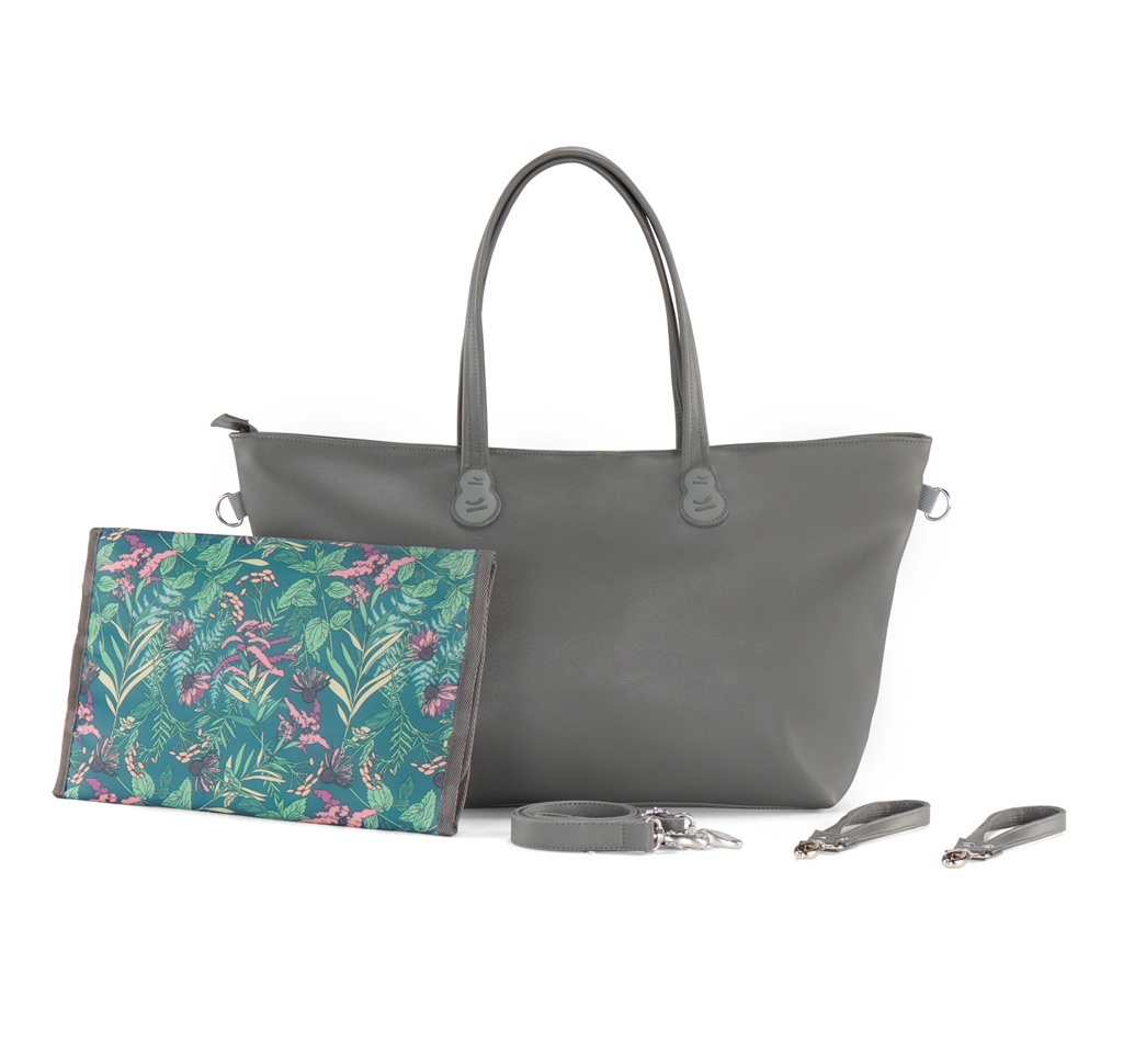 KINDERKRAFT Pelenkázótáska Treasurebag Dark Grey