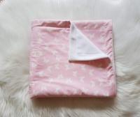 Handmade nyári takaró rózsaszín - Pillangók