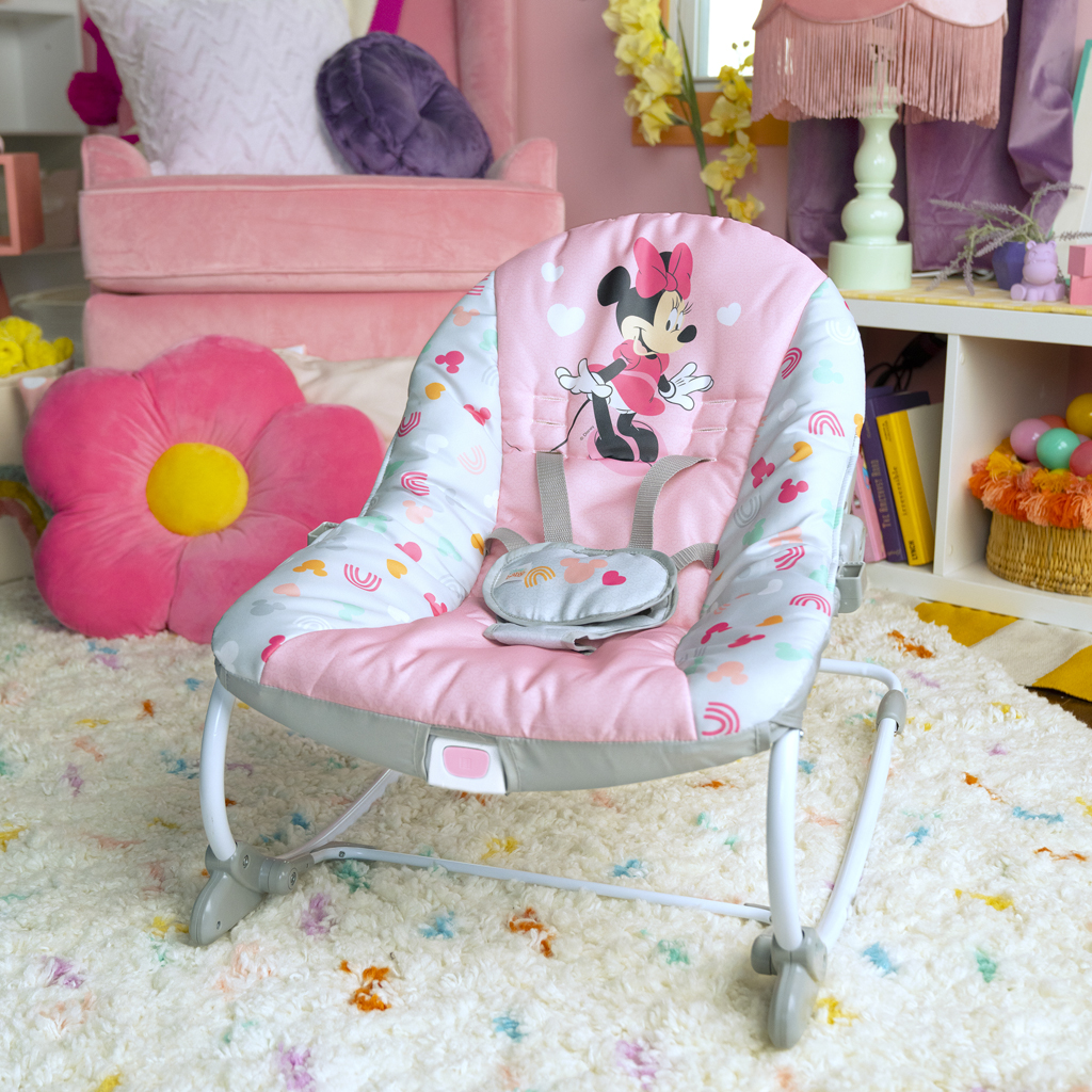 DISNEY BABY Vibráló hinta Minnie Mouse Forever Besties™ 0m+ 18 kg-ig
