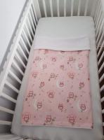 Handmade takaró nyári rózsaszín - bagoly