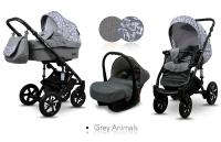 Babylux Sky Lark Soft Alu Grey Animals