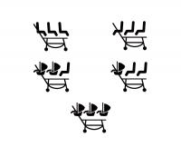 Peg-Pérego TRIPLETTE PIROET NEW ikerbabakocsi