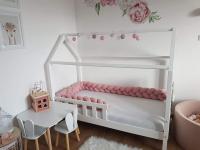 Smart Bed fonott rácsvédő - fáradt rózsaszín