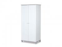 Klups 2-osztású szekrény CLASSIC fehér-szürke