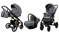 BabyMove Mara Magnetic Gold ALU Grey Flex