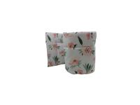 Gimme five rácsvédő kiságyba rózsaszín virágok