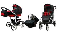 BabyMove Limbo white frame Black Red