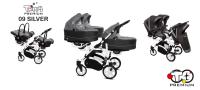 Baby Active Trippy Premium hármas ikerbabakocsi